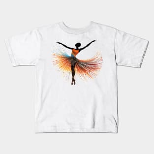 Ballet Dot Art Kids T-Shirt